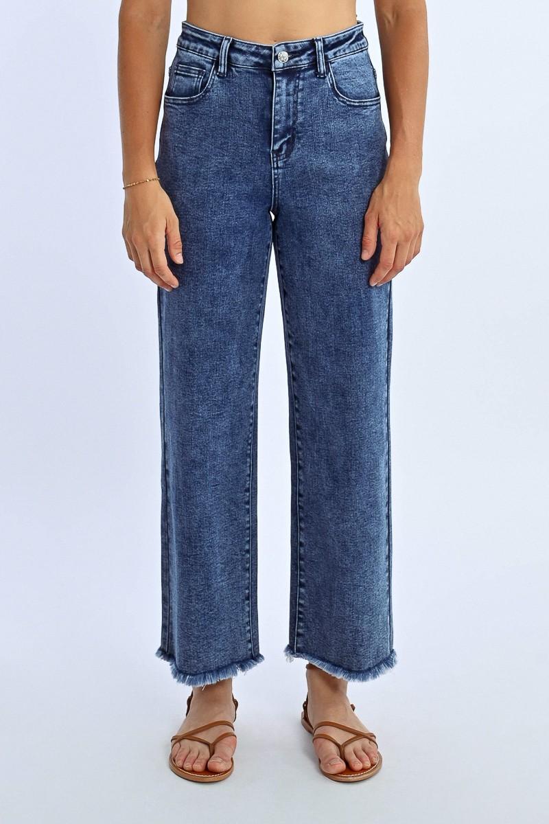 Molly Bracken Pantalon Droit à Franges