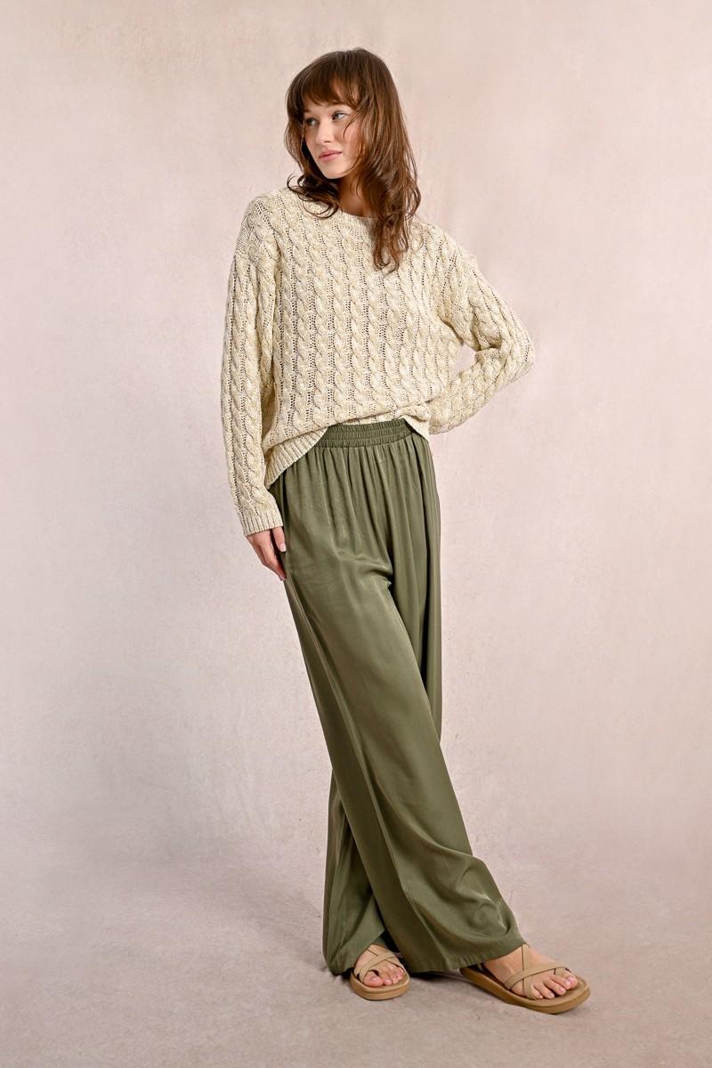 Molly Bracken Pantalon Fluide Taille Haute