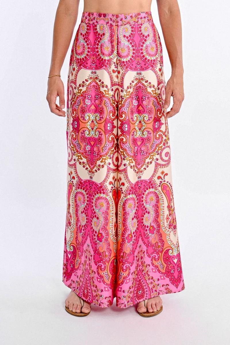 Molly Bracken Pantalon Imprimé Taille Haute