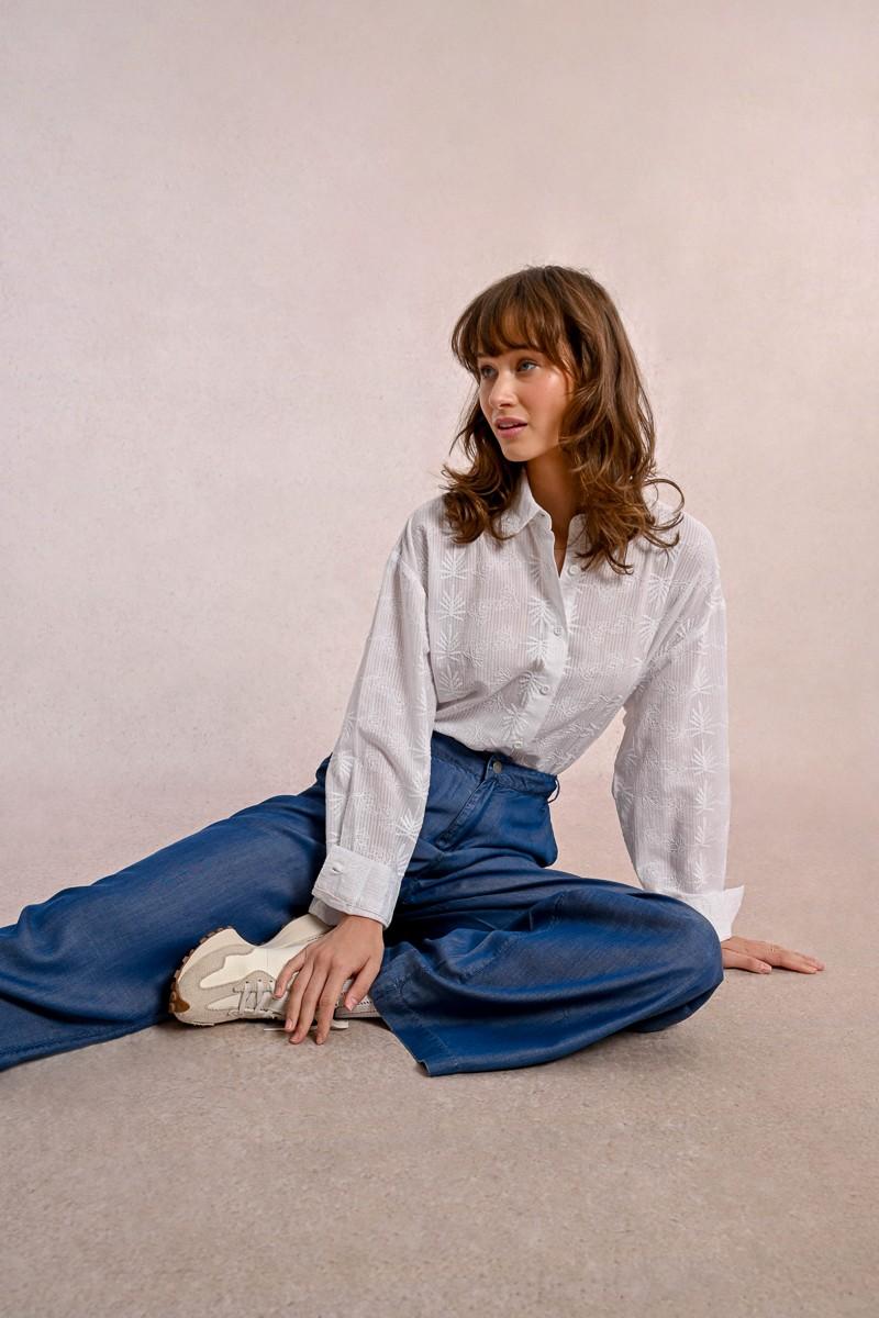 Molly Bracken Pantalon Large En Lyocell