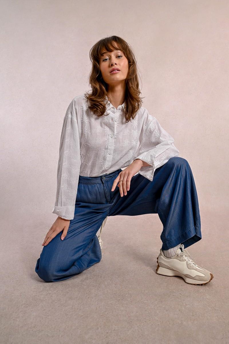 Molly Bracken Pantalon Large En Lyocell