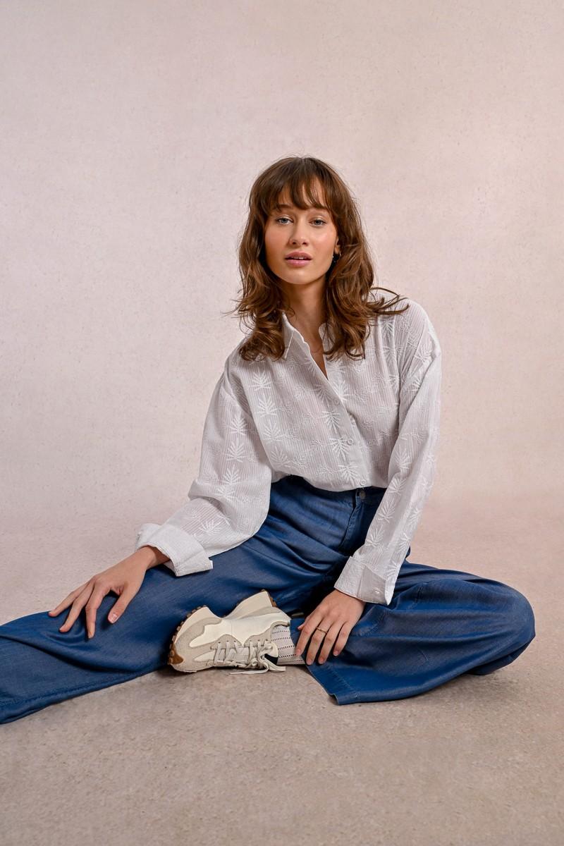 molly bracken Pantalon large en lyocell