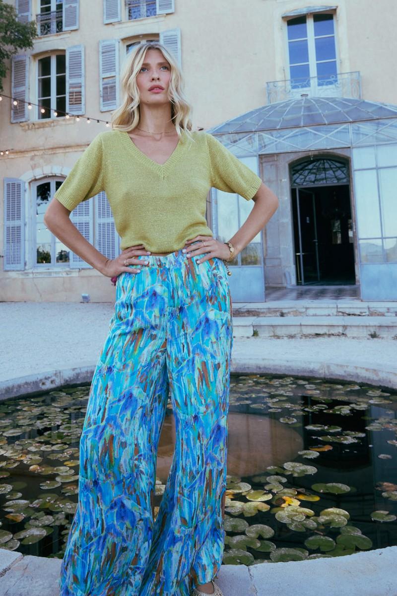 Molly Bracken Pantalon Large Imprimé