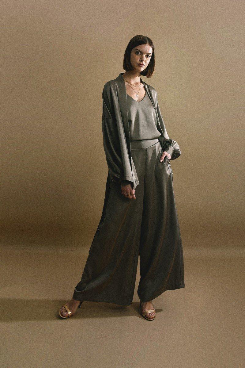 molly bracken Pantalon palazzo