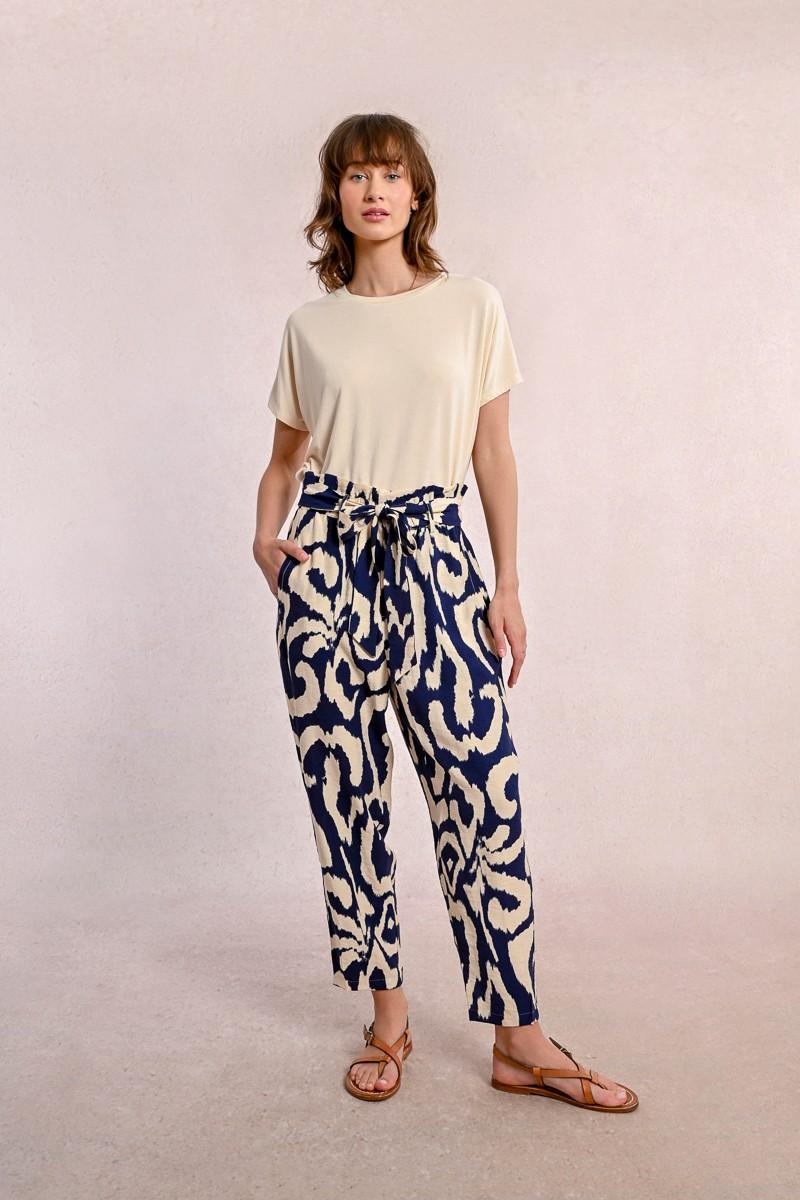 Molly Bracken Pantalon Taille Paper Bag