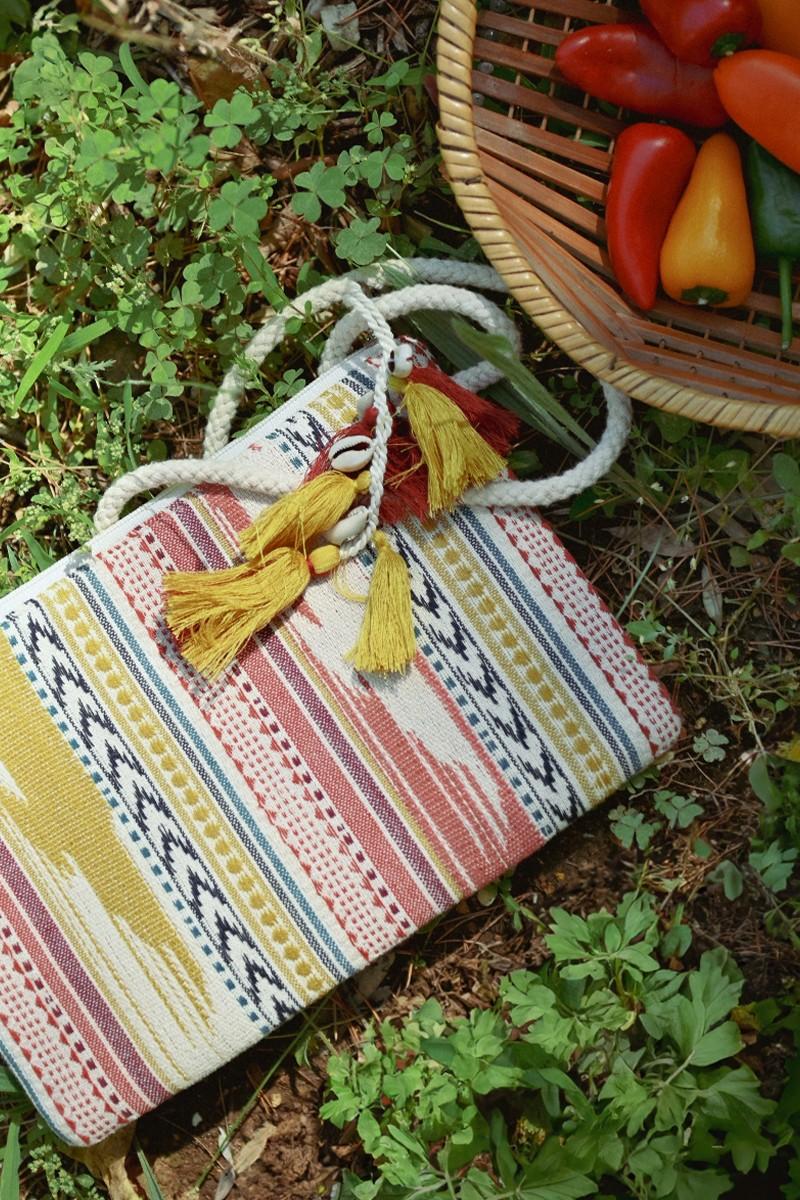 Molly Bracken Pochette Tressée Multico