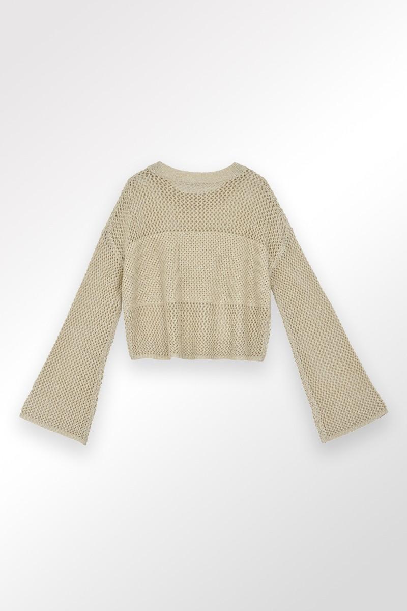 Molly Bracken Pull En Maille Fine Manches Longues