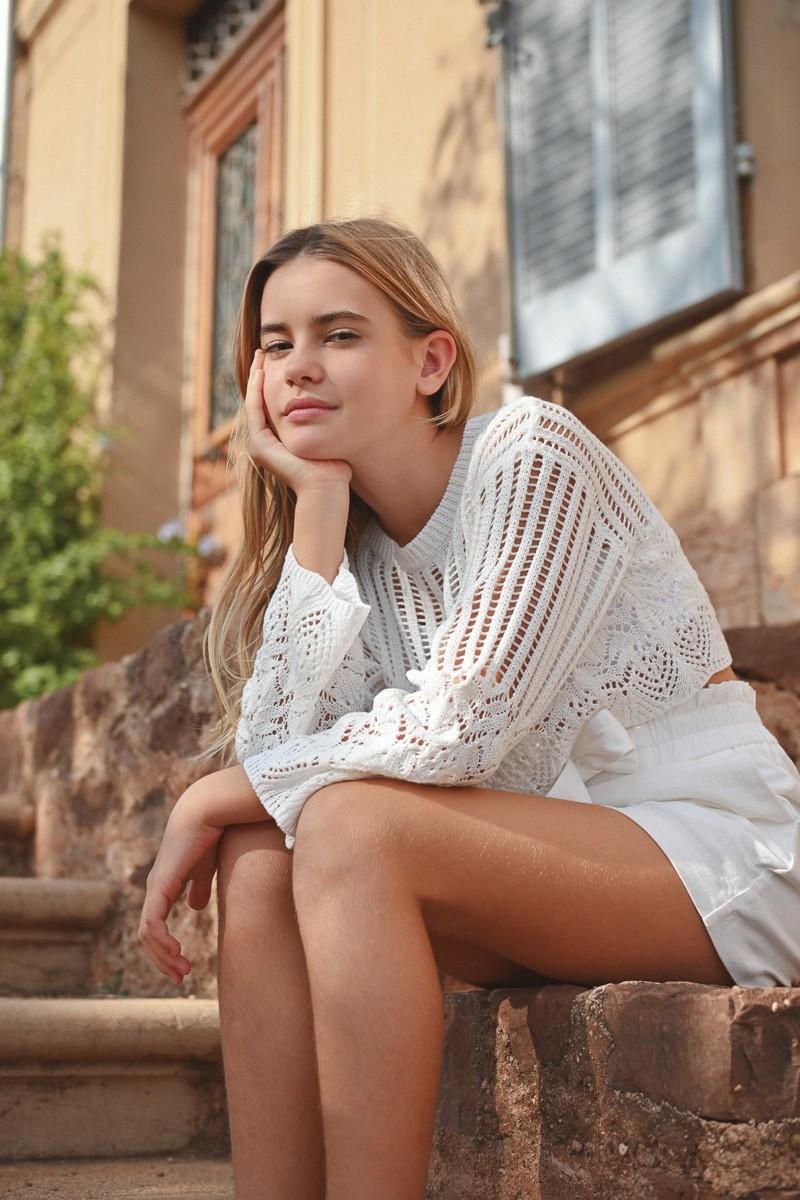 Molly Bracken Pull En Maille Semi-transparent