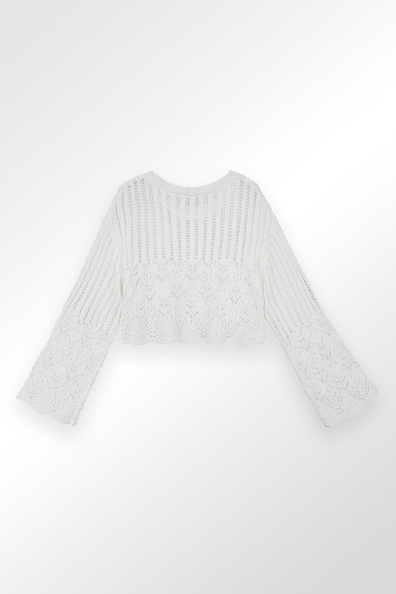 Molly Bracken Pull En Maille Semi-transparent