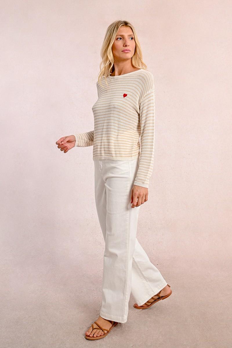 molly bracken Pull rayé