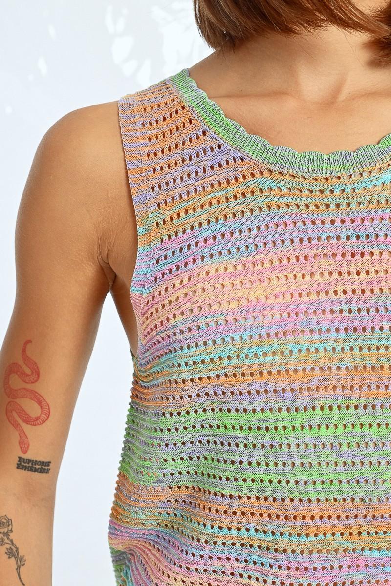 Molly Bracken Pull Sans Manches En Maille