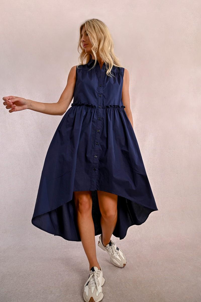 Molly Bracken Robe Chemise Asymétrique