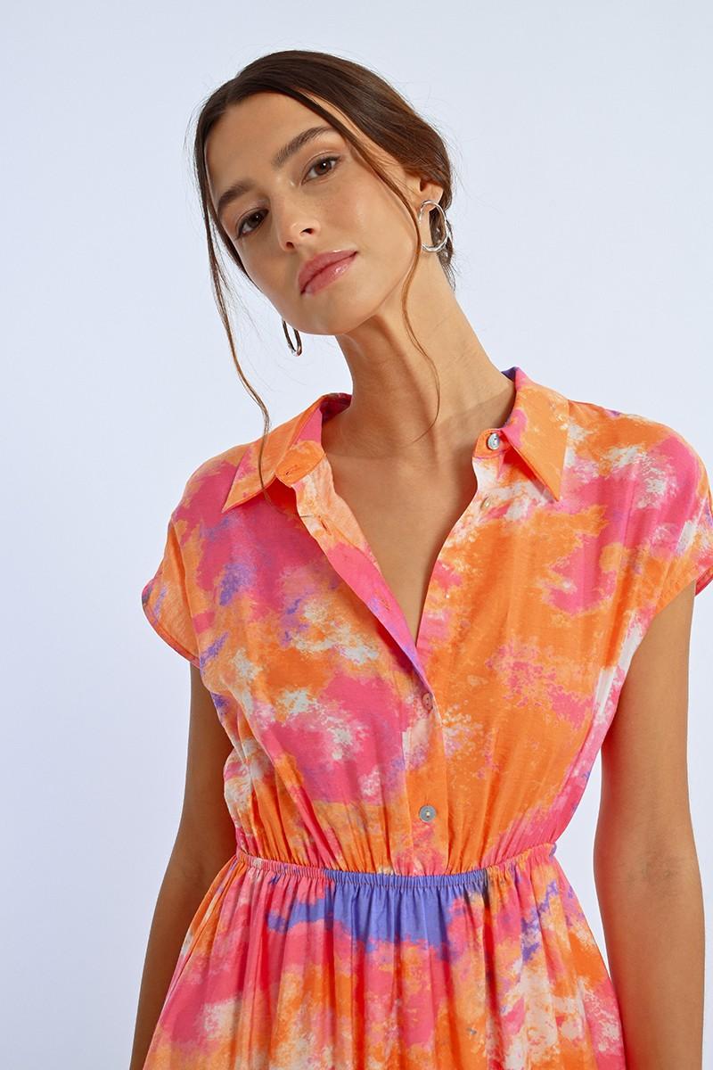 Molly Bracken Robe Chemise Colorée