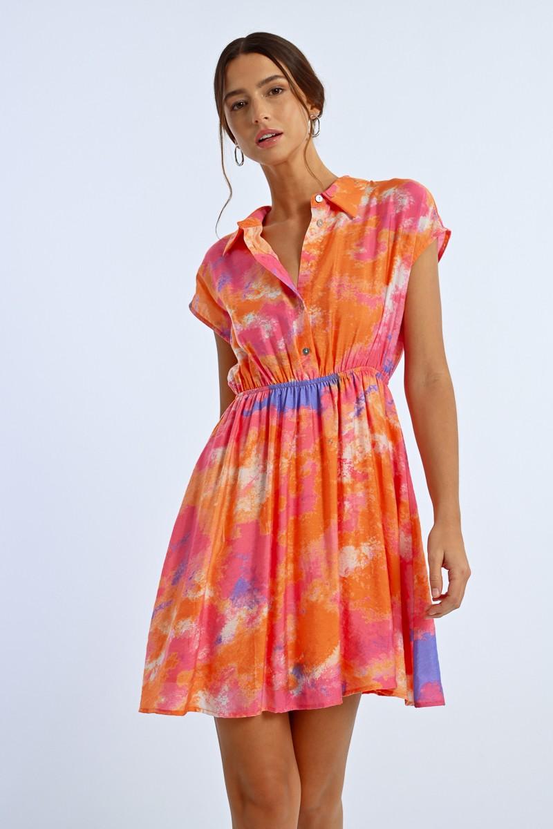 molly bracken Robe chemise colorée