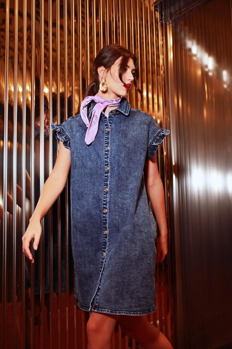 Molly Bracken Robe Chemise En Jean