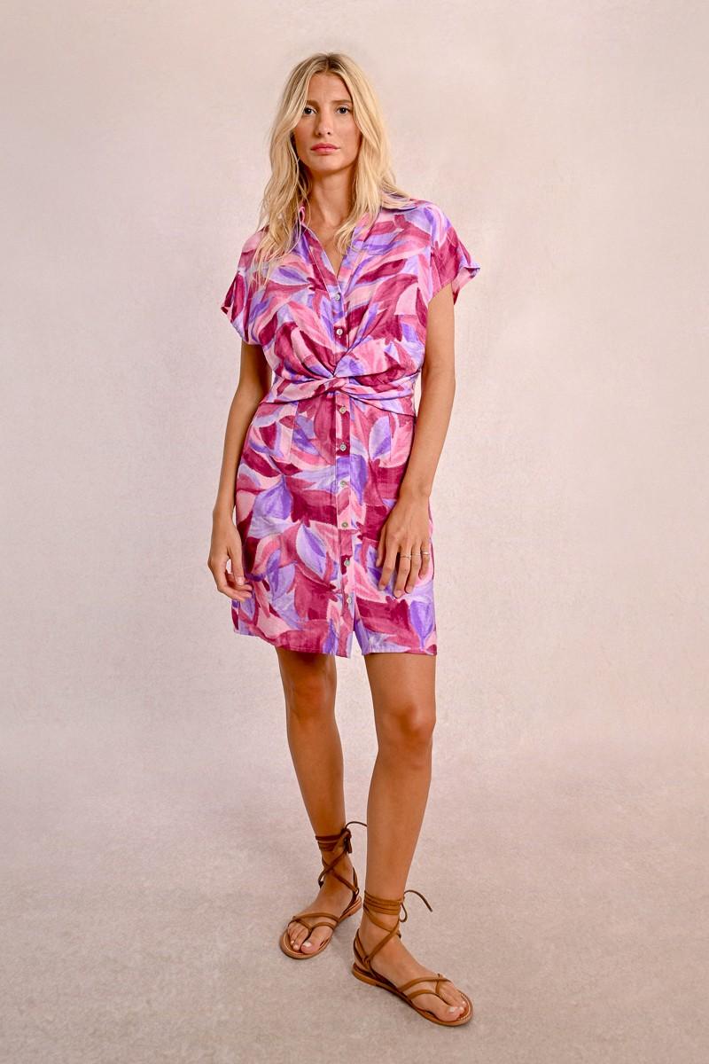 Molly Bracken Robe Chemise Imprimée