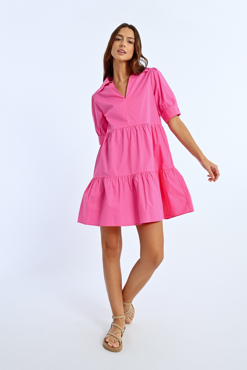 Molly Bracken Robe Chemisier à Volants