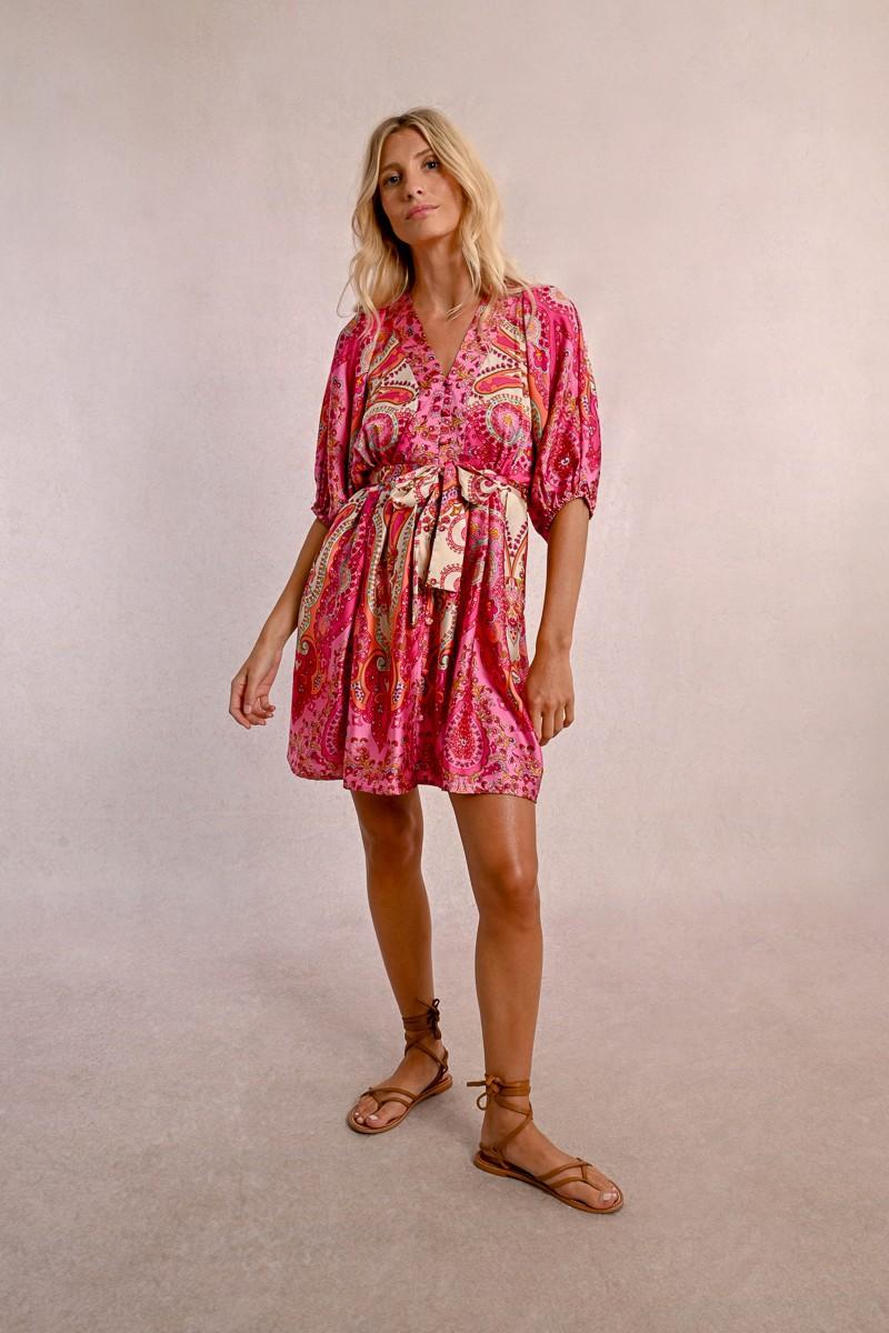 Molly Bracken Robe Courte à Imprimé