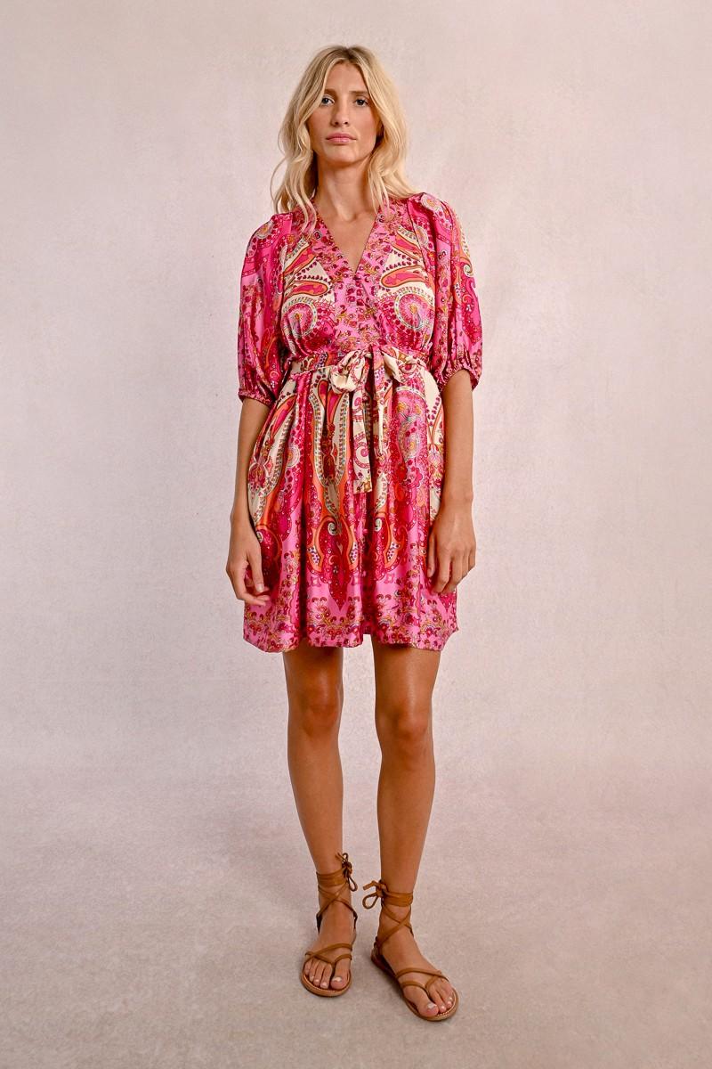 Molly Bracken Robe Courte à Imprimé