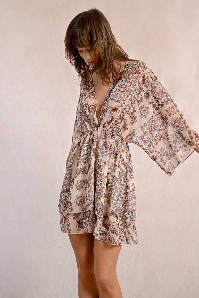 Molly Bracken Robe Courte à Imprimé