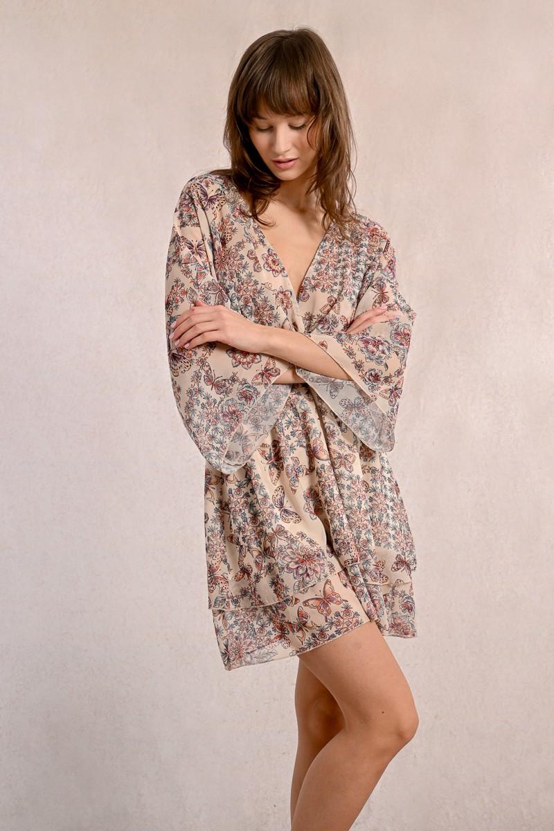 Molly Bracken Robe Courte à Imprimé