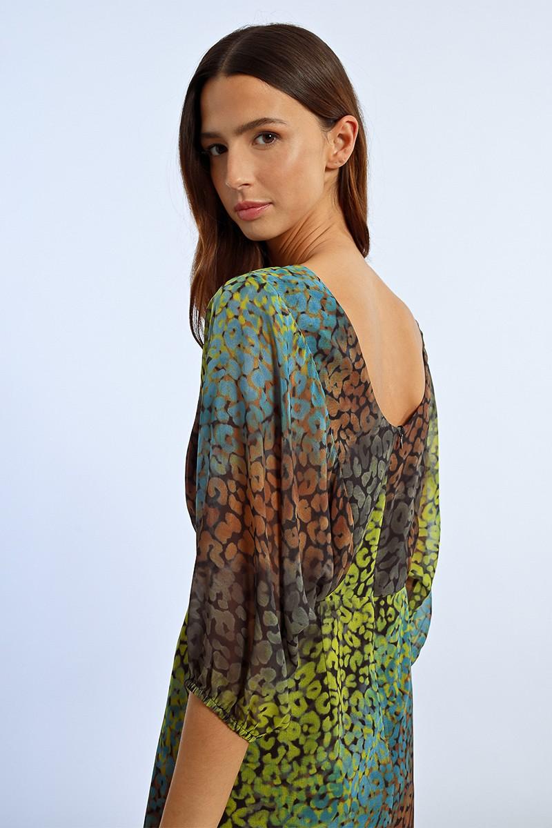 Molly Bracken Robe Courte à Manches 3/4