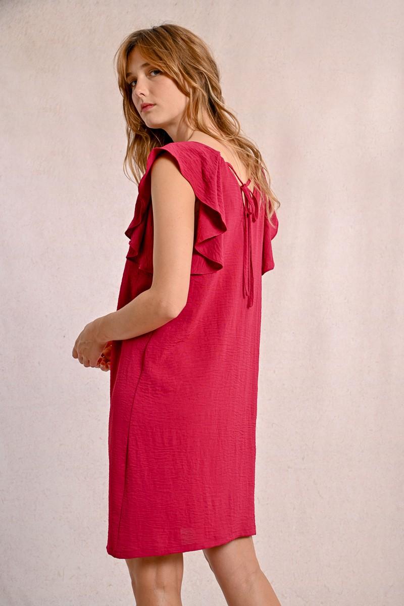 Molly Bracken Robe Courte à Manches Fantaisies
