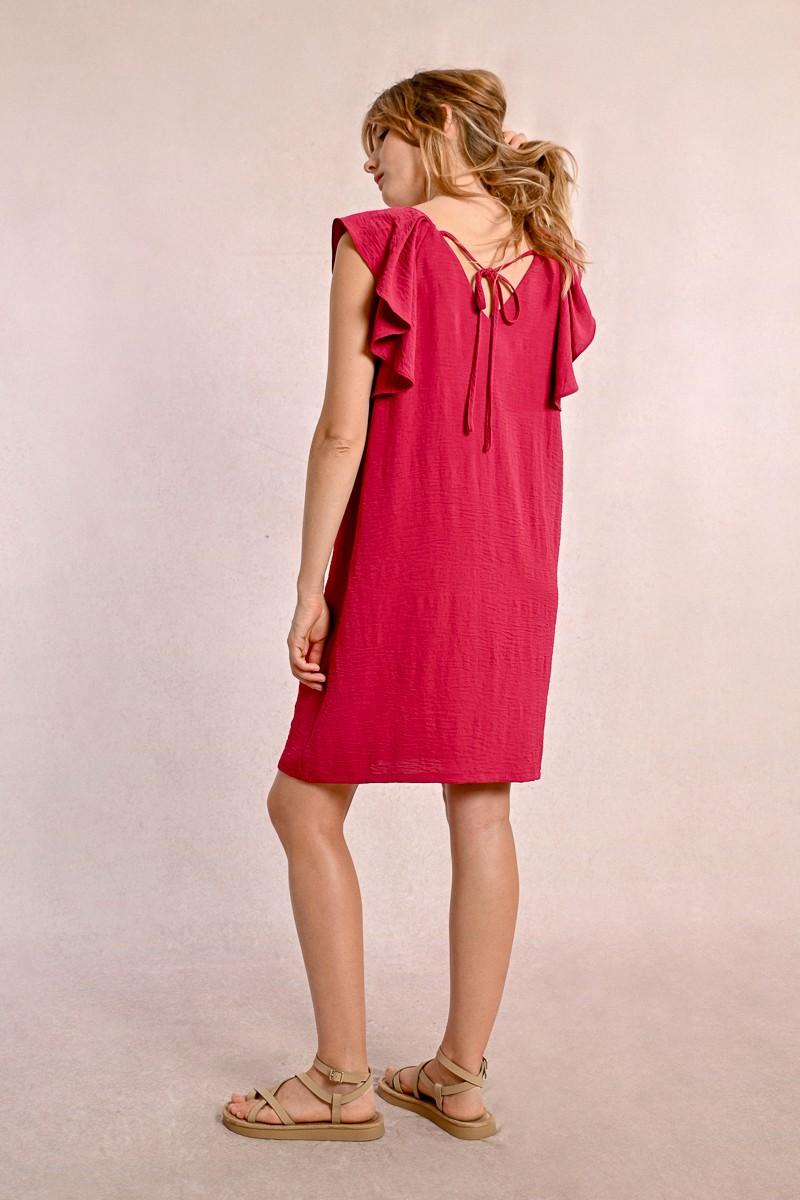 Molly Bracken Robe Courte à Manches Fantaisies