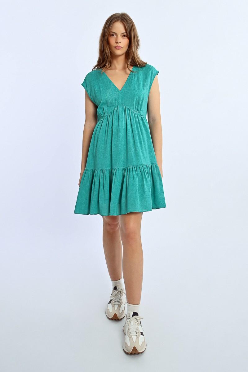 molly bracken Robe courte à volants