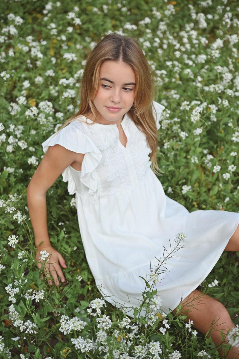 Molly Bracken Robe Courte Avec Détails Broderie