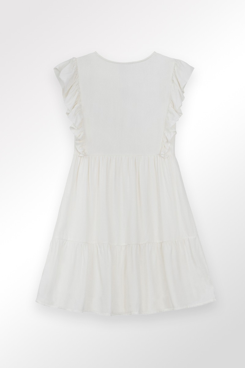 Molly Bracken Robe Courte Avec Détails Broderie