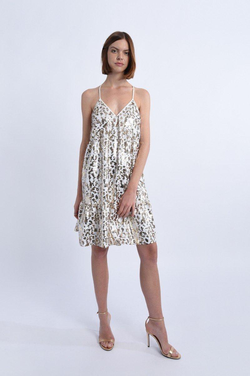 Molly Bracken Robe Courte En Sequins