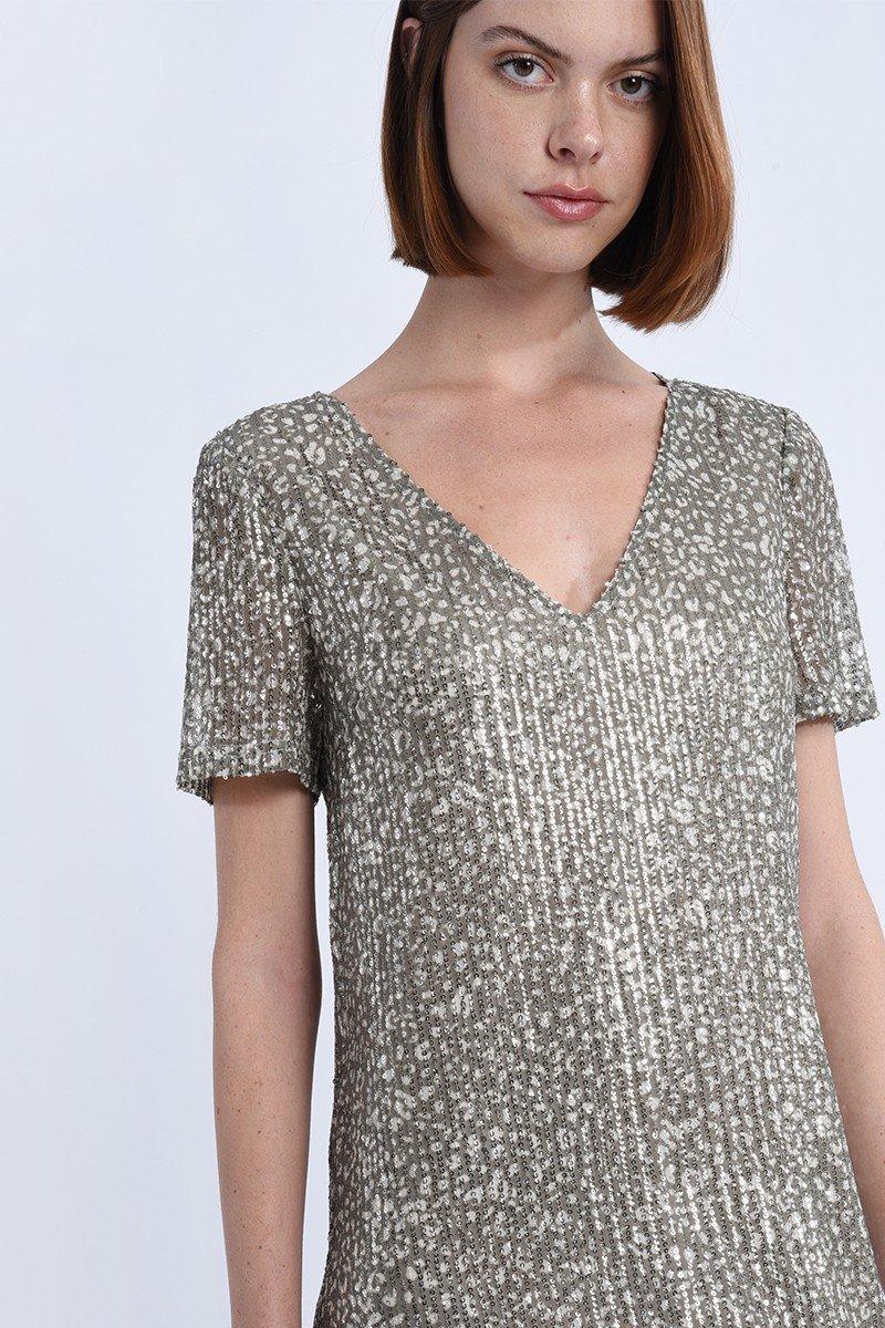 Molly Bracken Robe Courte Encolure V