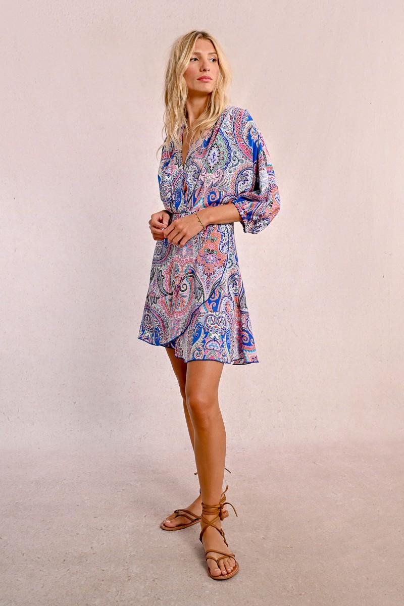 Molly Bracken Robe Courte Imprimée