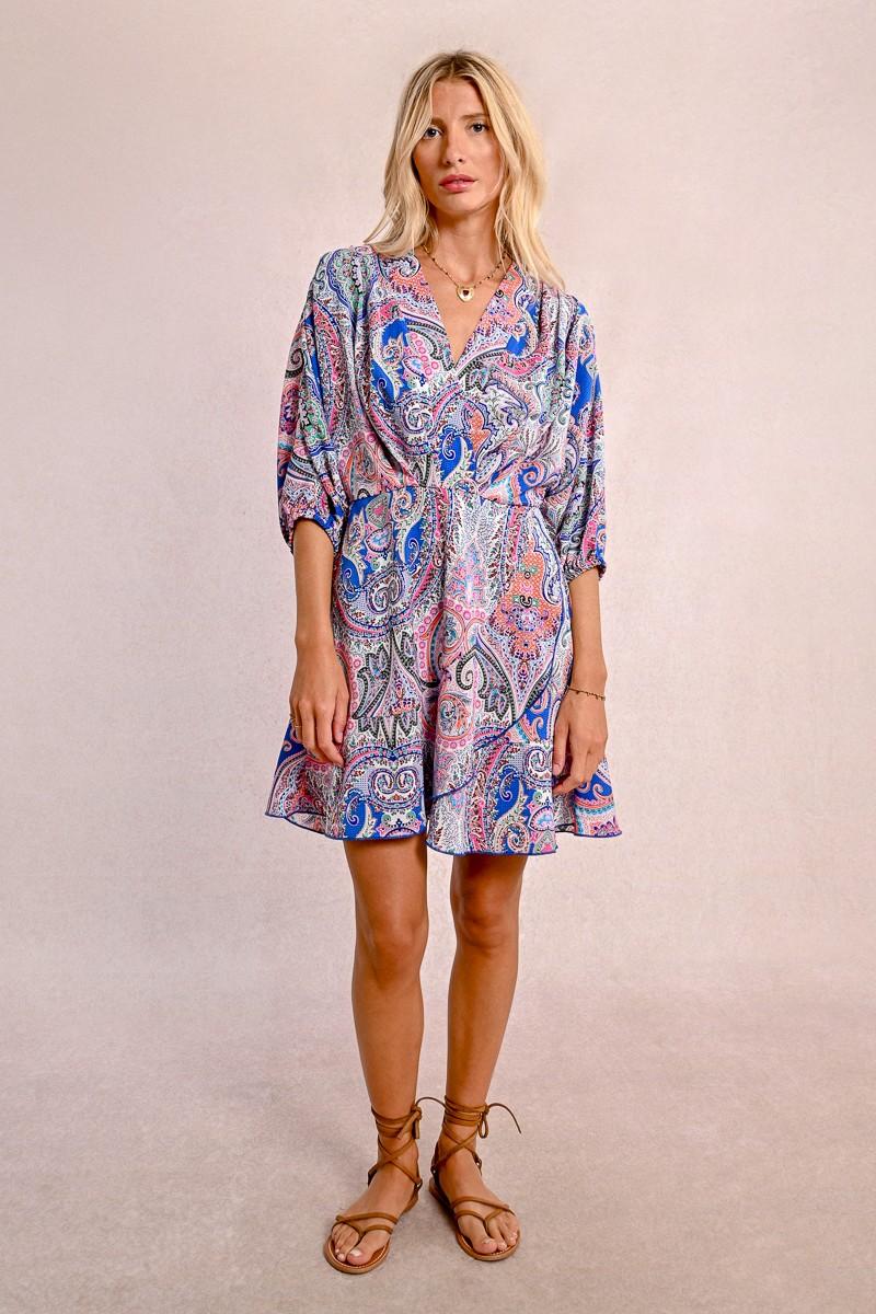 Molly Bracken Robe Courte Imprimée