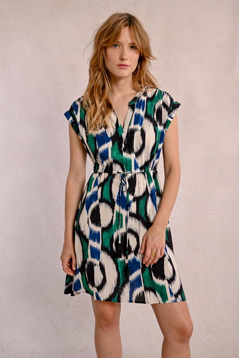 Molly Bracken Robe Courte Imprimée