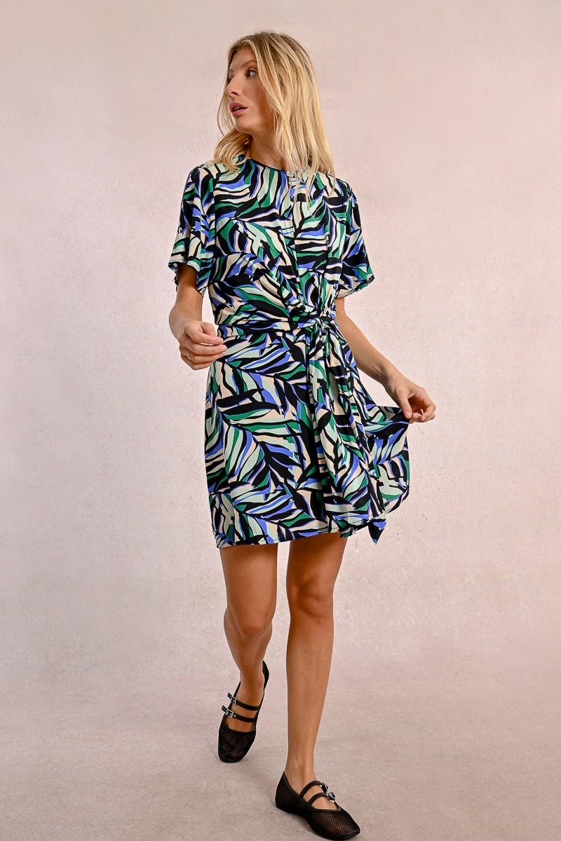 Molly Bracken Robe Courte Nouable à Imprimé