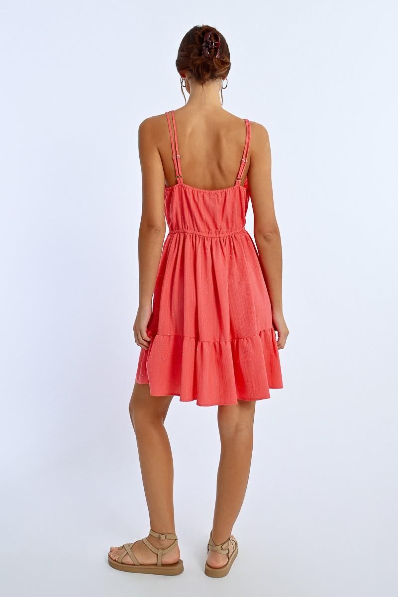 Molly Bracken Robe Courte Parsemée De Strass