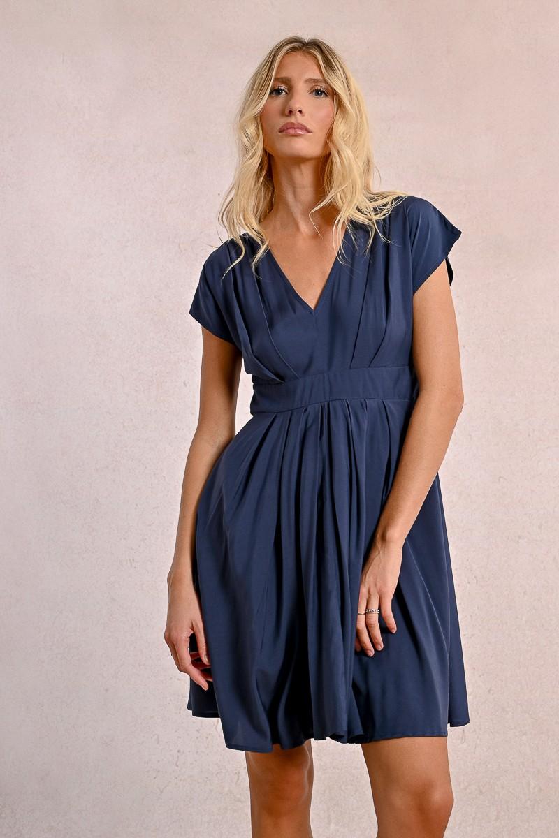 Molly Bracken Robe Courte Plissée