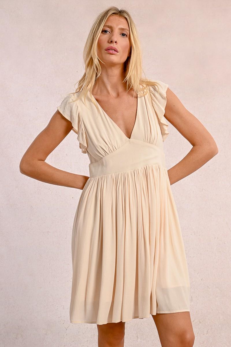 molly bracken Robe courte plissée