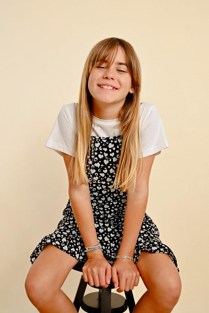 Molly Bracken Robe En Bi-matière Imprimée