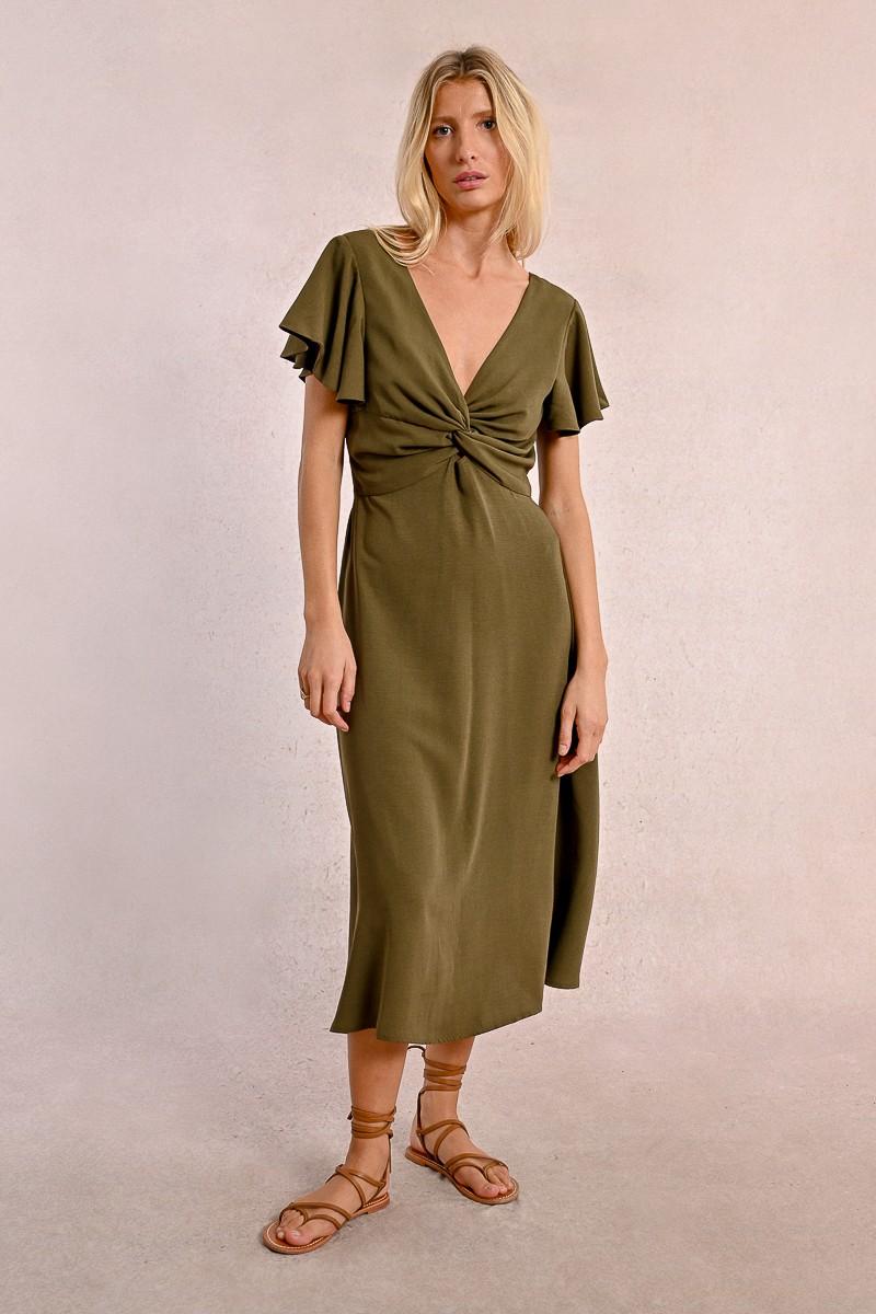 molly bracken Robe longue à buste noué