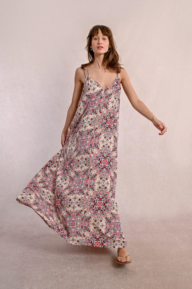Molly Bracken Robe Longue à Double Bretelles