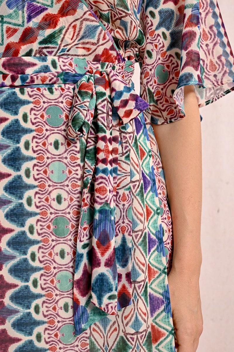 Molly Bracken Robe Longue à Imprimé