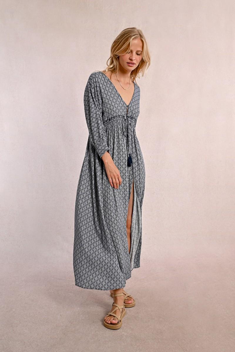 molly bracken Robe longue à taille élastiquée