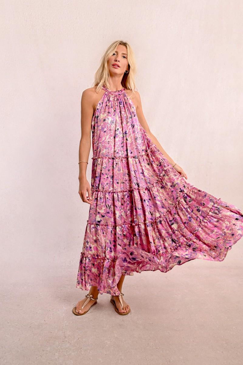 Molly Bracken Robe Longue à Volants