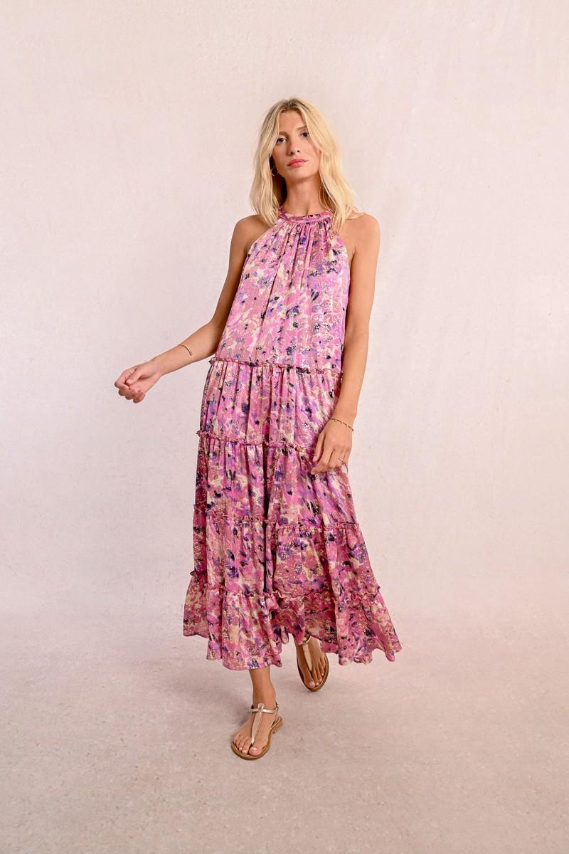 Molly Bracken Robe Longue à Volants