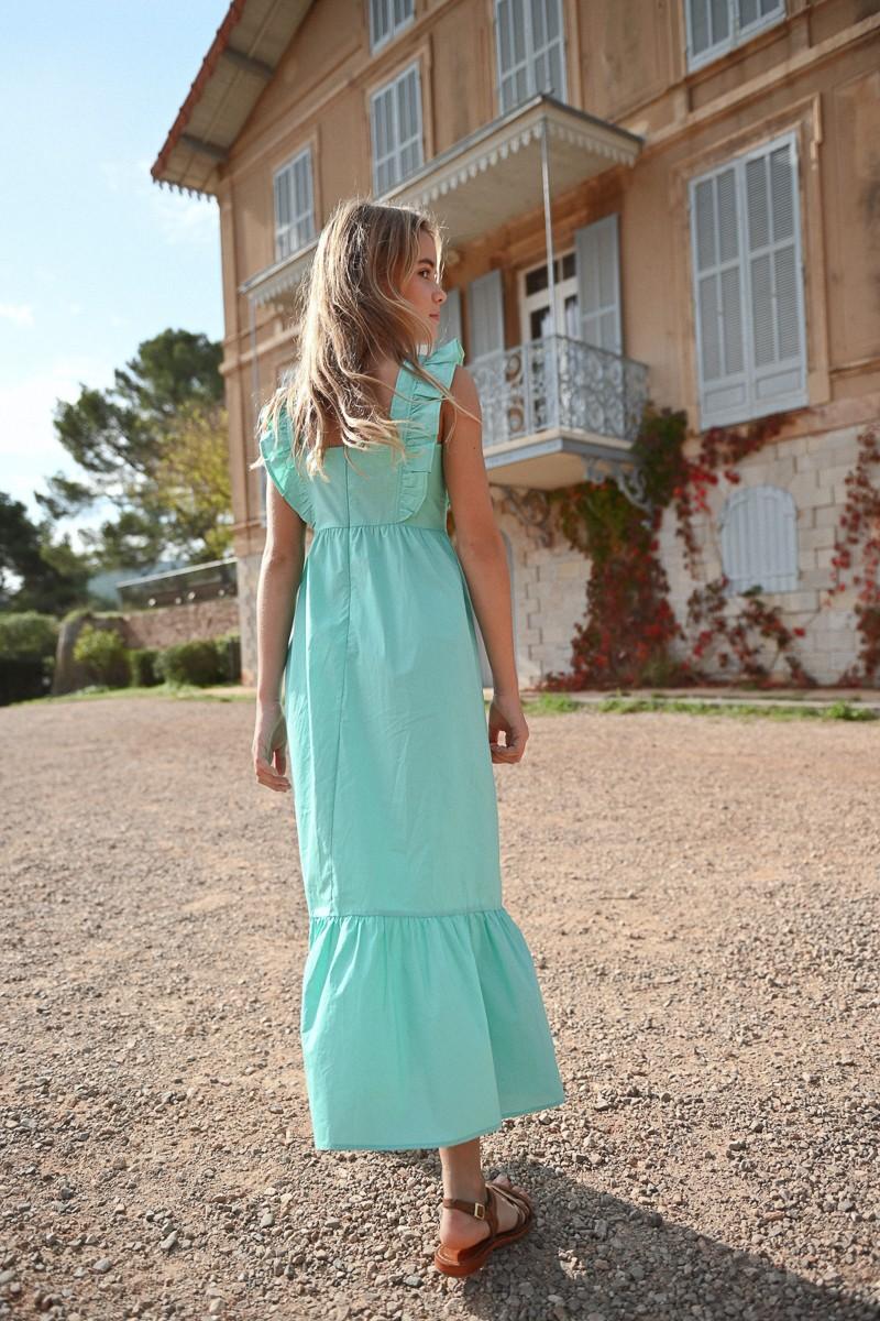 Molly Bracken Robe Longue à Volants