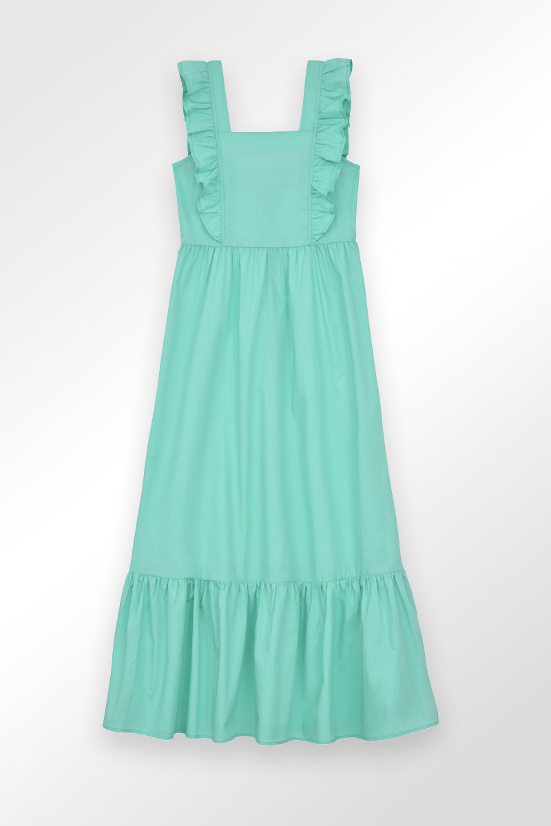 Molly Bracken Robe Longue à Volants