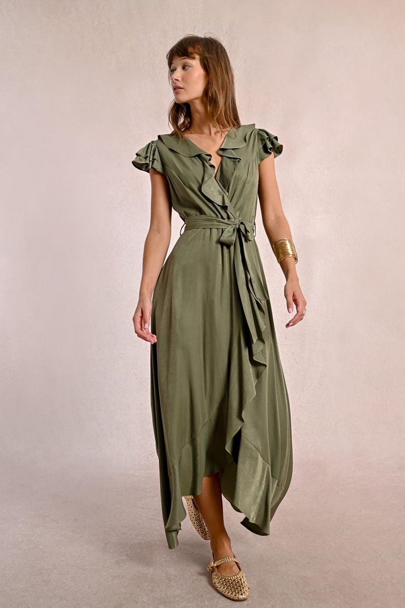 Molly Bracken Robe Longue Asymétrique